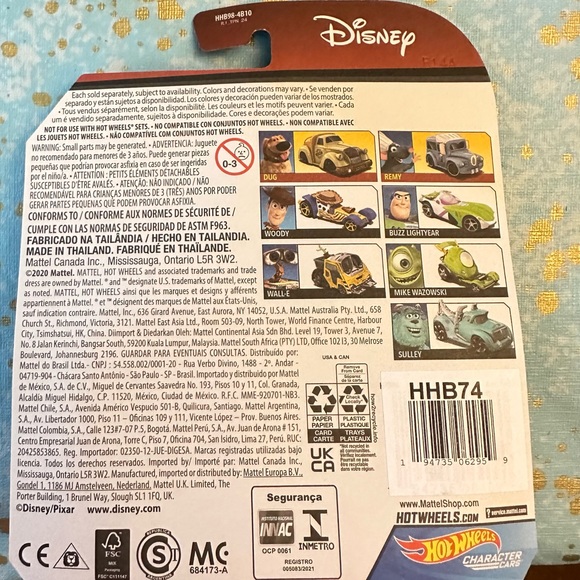 HOT WHEELS X PIXAR WOODY car from “Toy Story.” NIP - Picture 4 of 5